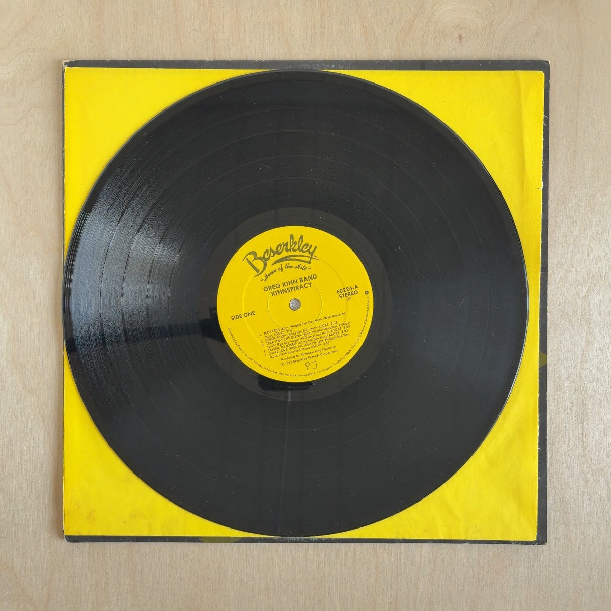 Greg Kihn Band – Kihnspiracy – record label