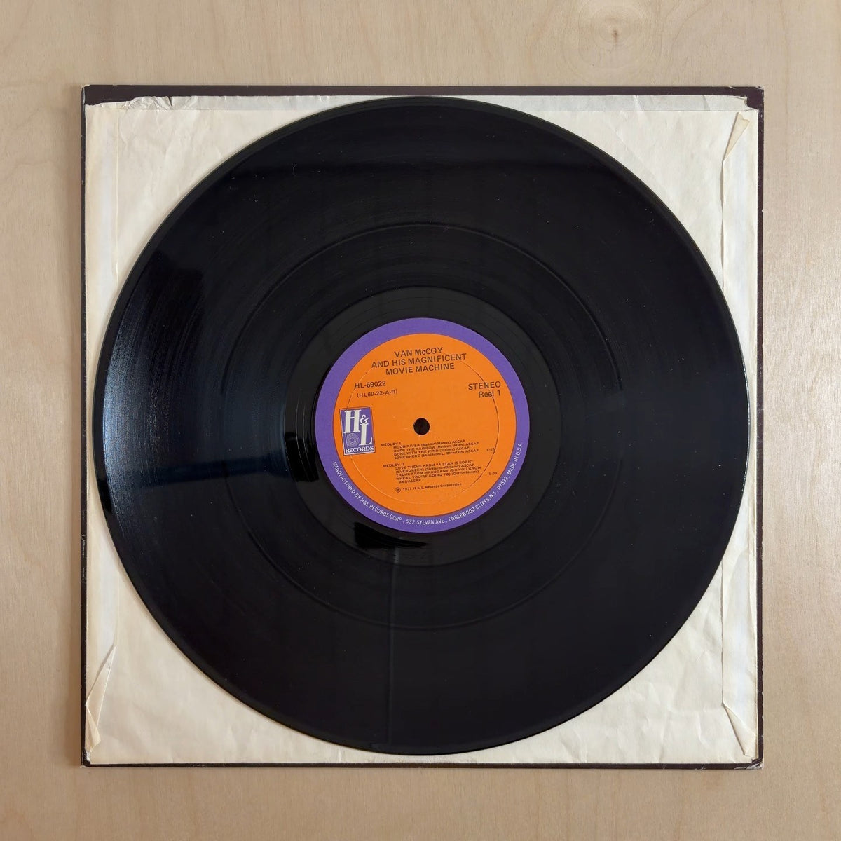 Van McCoy – And His Magnificent Movie Machine – record label