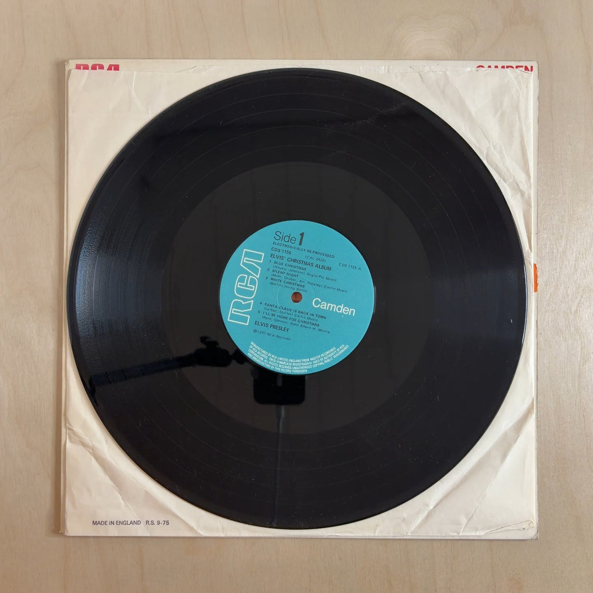Elvis Presley – Elvis' Christmas Album – record label