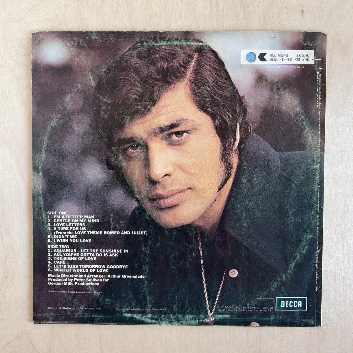 Engelbert Humperdinck – Engelbert Humperdinck – back cover