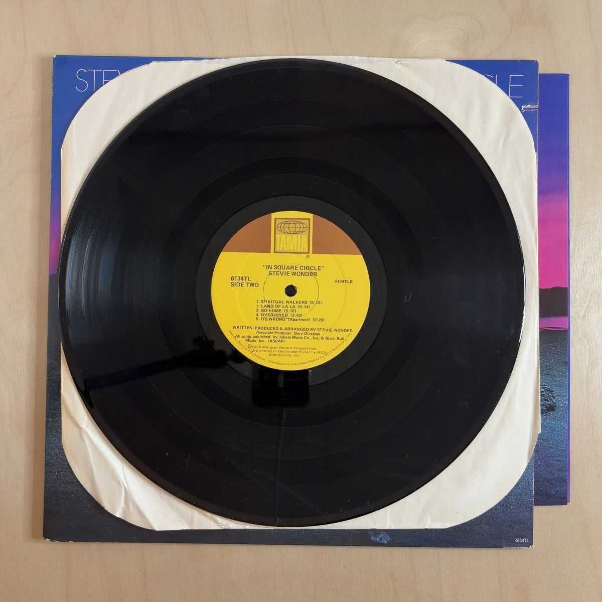 Stevie Wonder – In Square Circle – record label