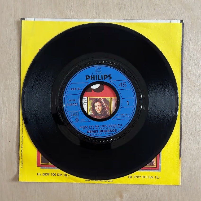 Demis Roussos – Goodbye, My Love, Goodbye – record label