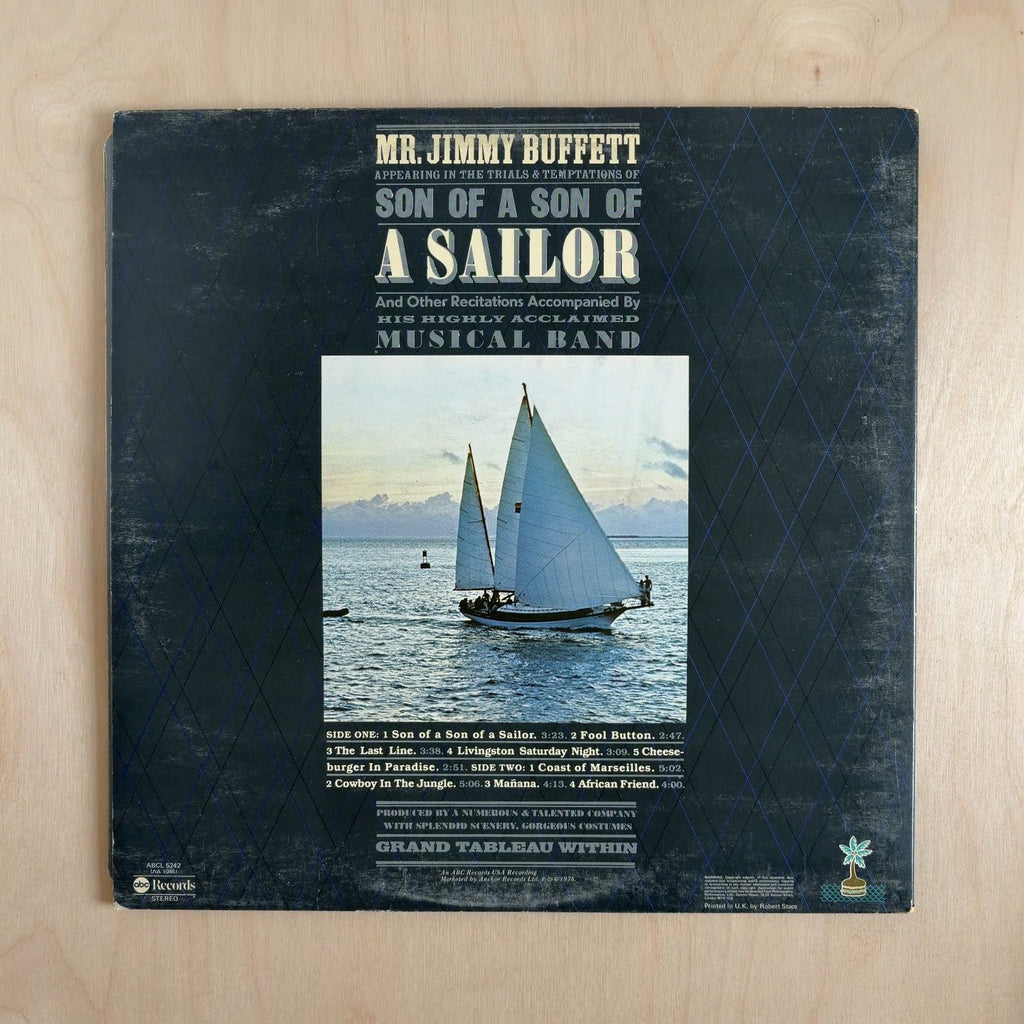 Jimmy Buffett – Son Of A Son Of A Sailor – back cover