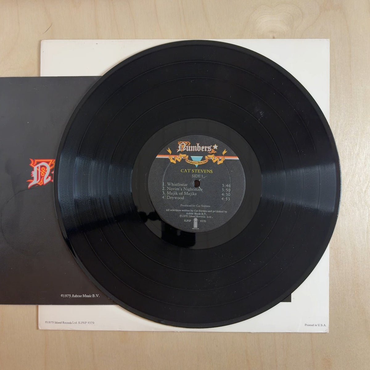 Cat Stevens – Numbers (A Pythagorean Theory Tale) – record label
