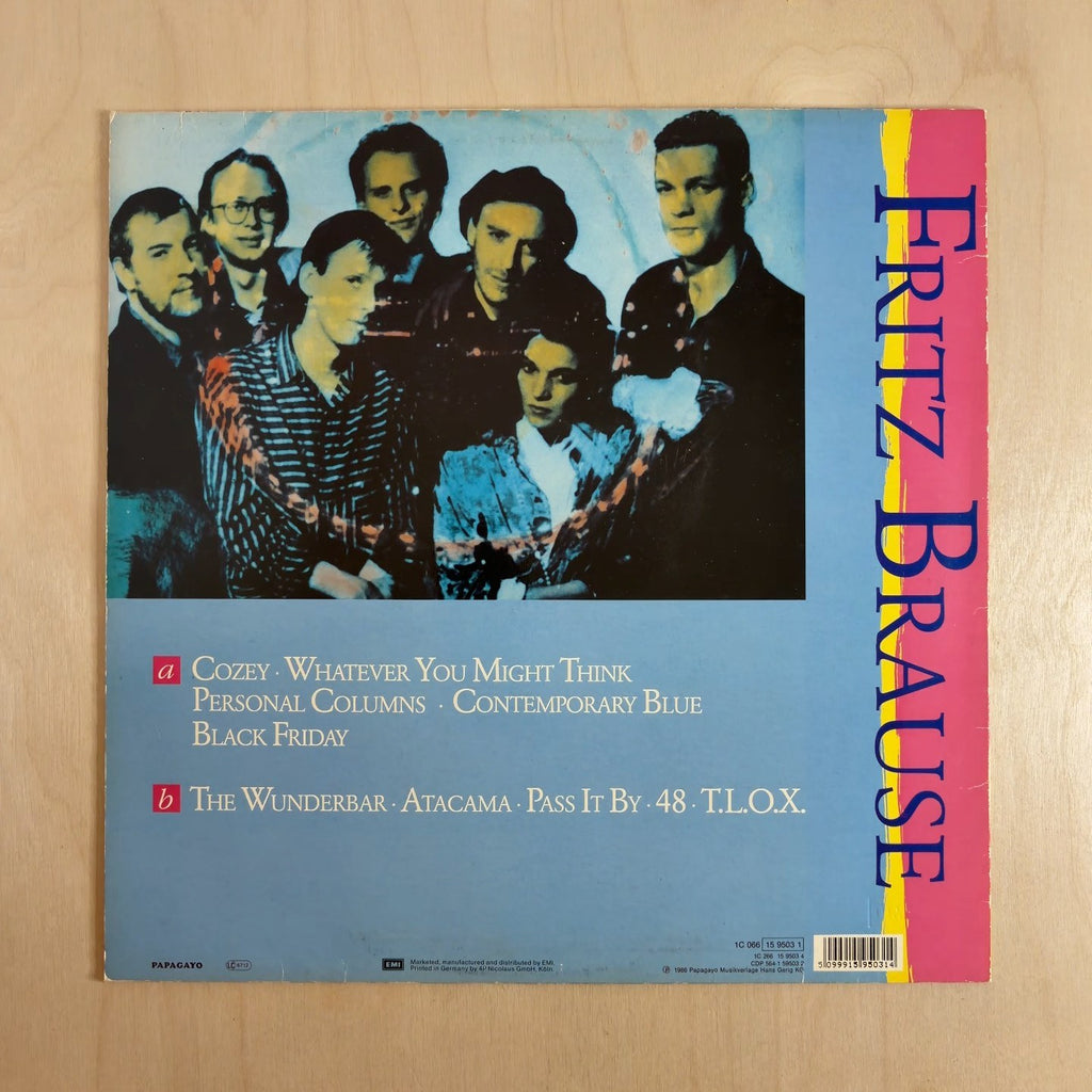 Fritz Brause – Bow-Tie And Rubber Boots – back cover