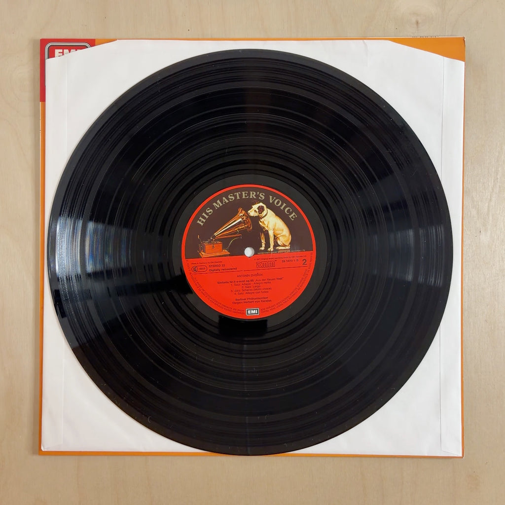 Antonín Dvořák, Berliner Philharmoniker, Herbert von Karajan – Symphonies = Sinfonien Nos. 8 & 9 "From The New World" = „Aus Der Neuen Welt” – record label