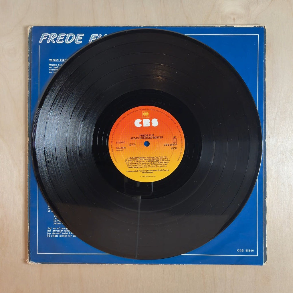 Frede Fup – Jeg Elsker Dig Søster – record label