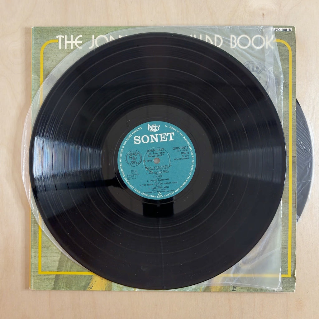 Joan Baez – The Joan Baez Ballad Book – record label