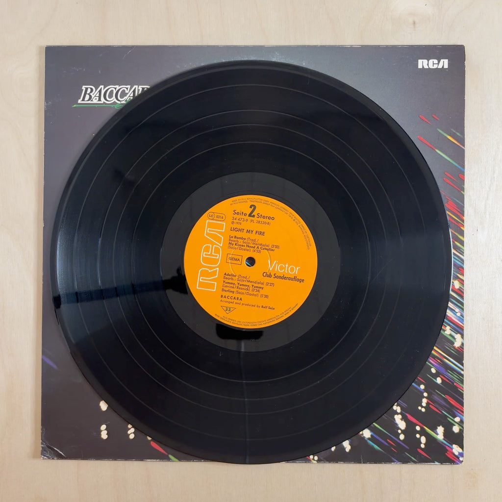 Baccara – Light My Fire – record label