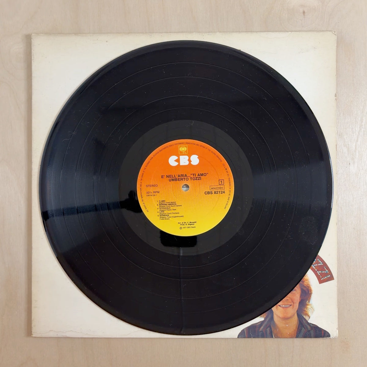 Umberto Tozzi – È Nell'Aria...Ti Amo – record label