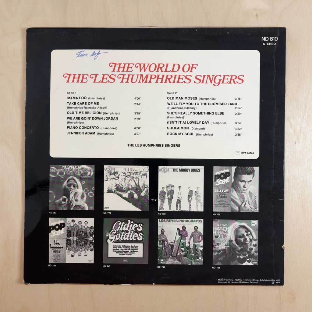 Les Humphries Singers – The World Of The Les Humphries Singers – back cover