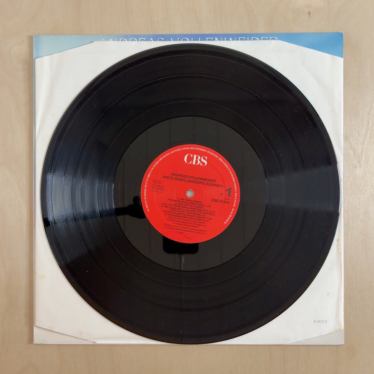 Andreas Vollenweider – White Winds (Seeker's Journey) – record label