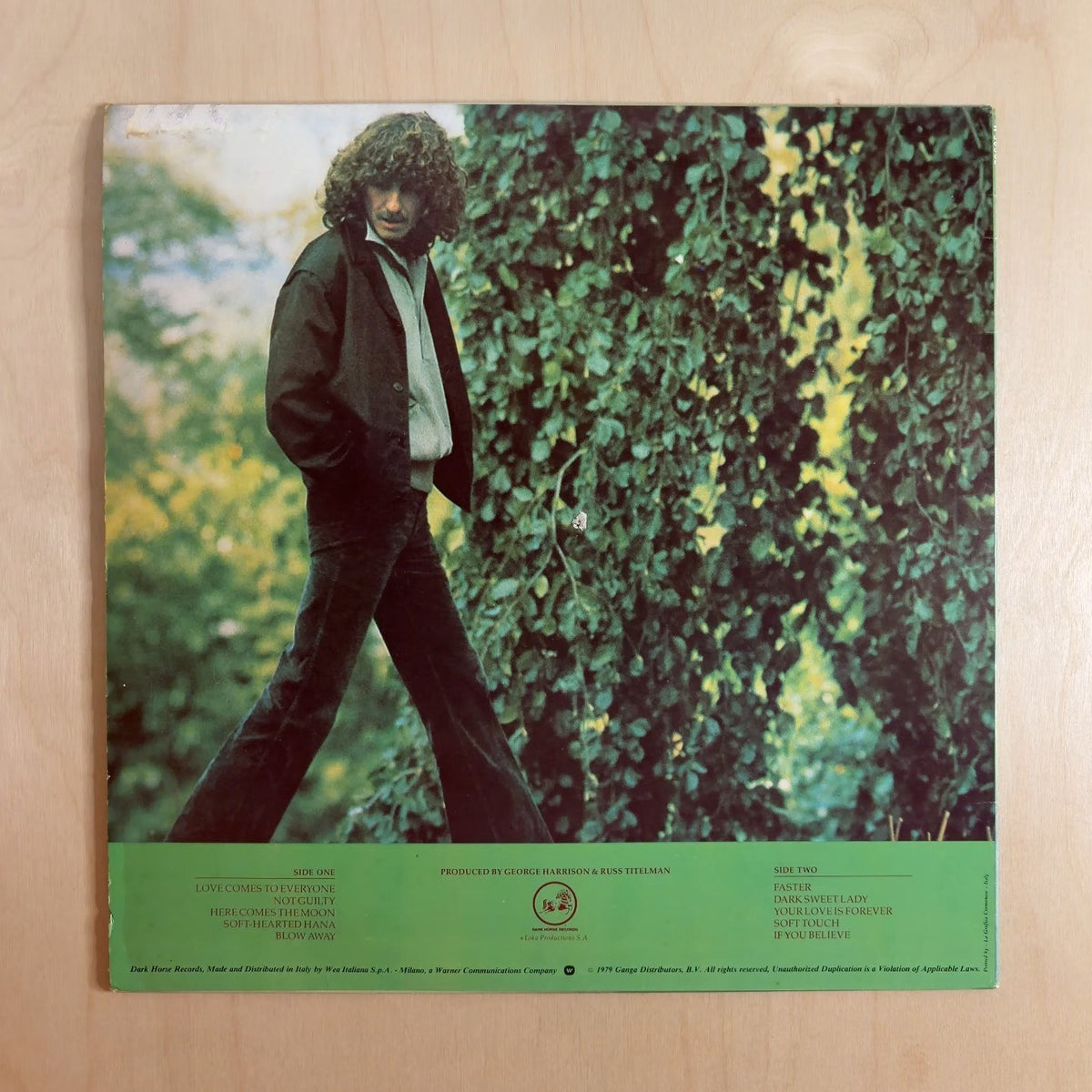 George Harrison – George Harrison – back cover
