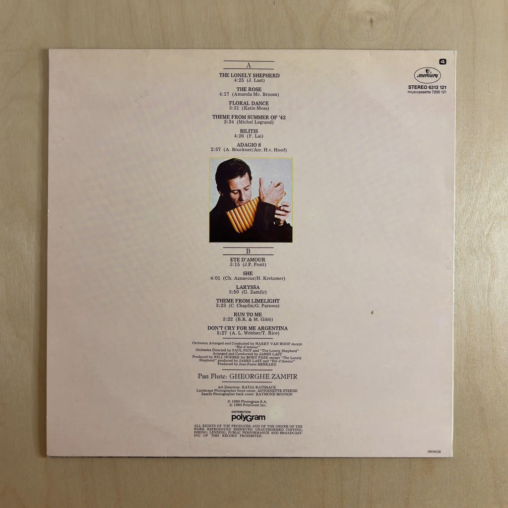 Gheorghe Zamfir – The Lonely Shepherd – back cover