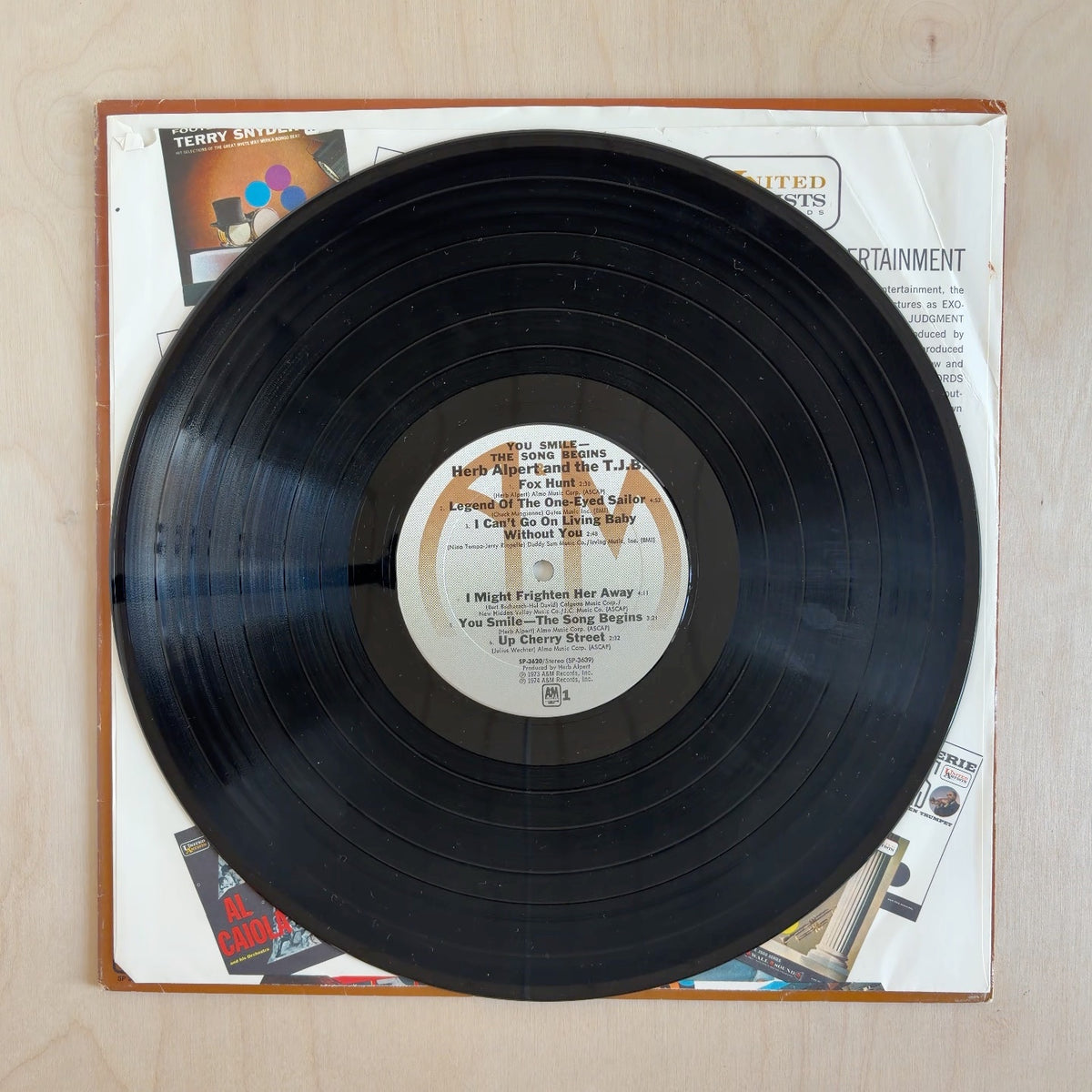 Herb Alpert & The Tijuana Brass – You Smile - The Song Begins – record label