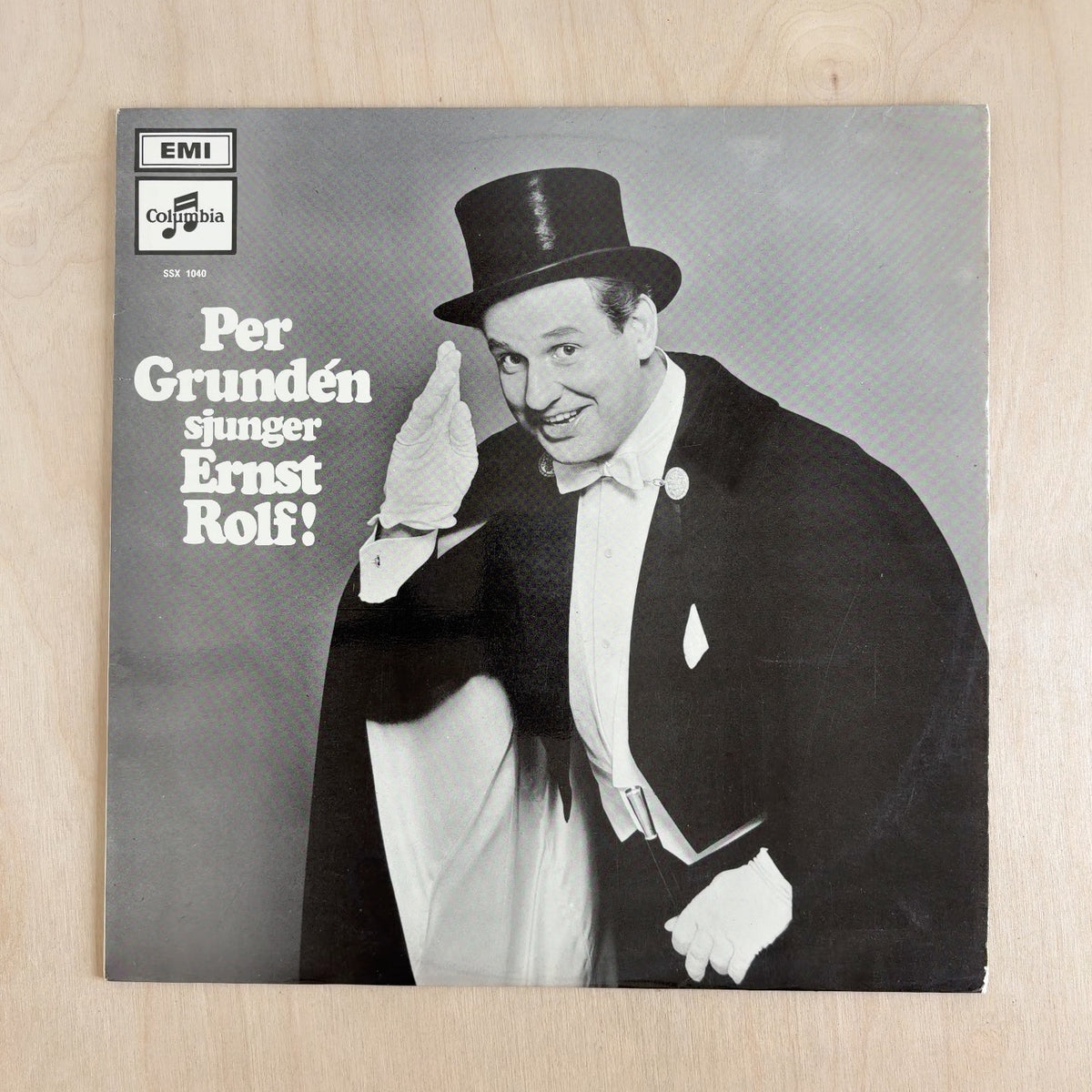 Per Grundén – Per Grundén Sjunger Ernst Rolf! – front cover