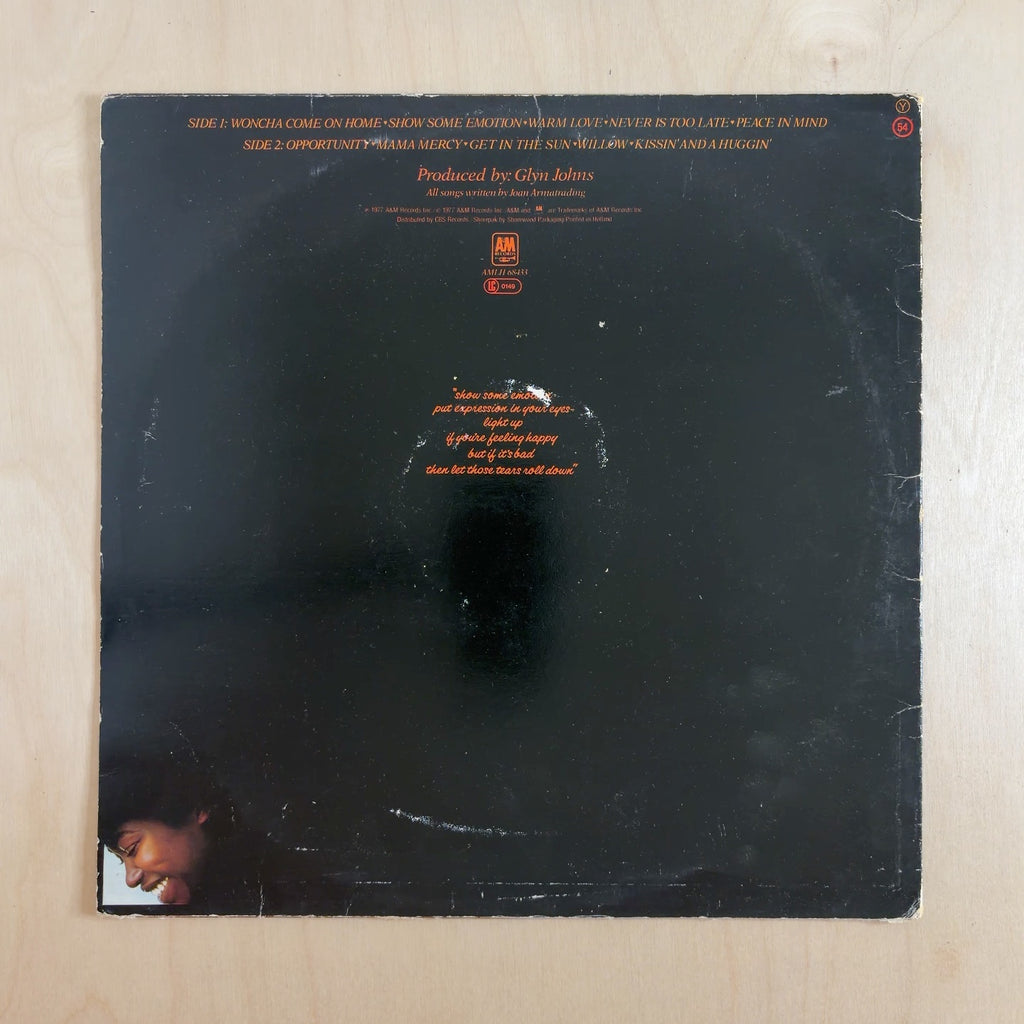 Joan Armatrading – Show Some Emotion – back cover