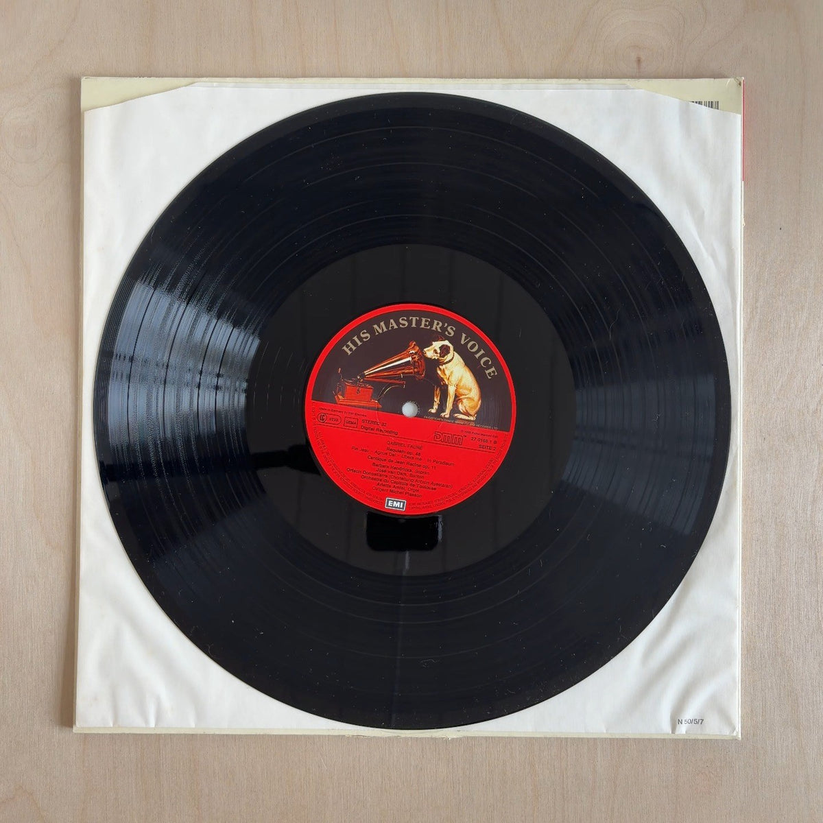 Gabriel Fauré, Barbara Hendricks, José Van Dam, Orfeón Donostiarra, Orchestre National Du Capitole De Toulouse, Michel Plasson – Requiem - Cantique De Jean Racine – record label