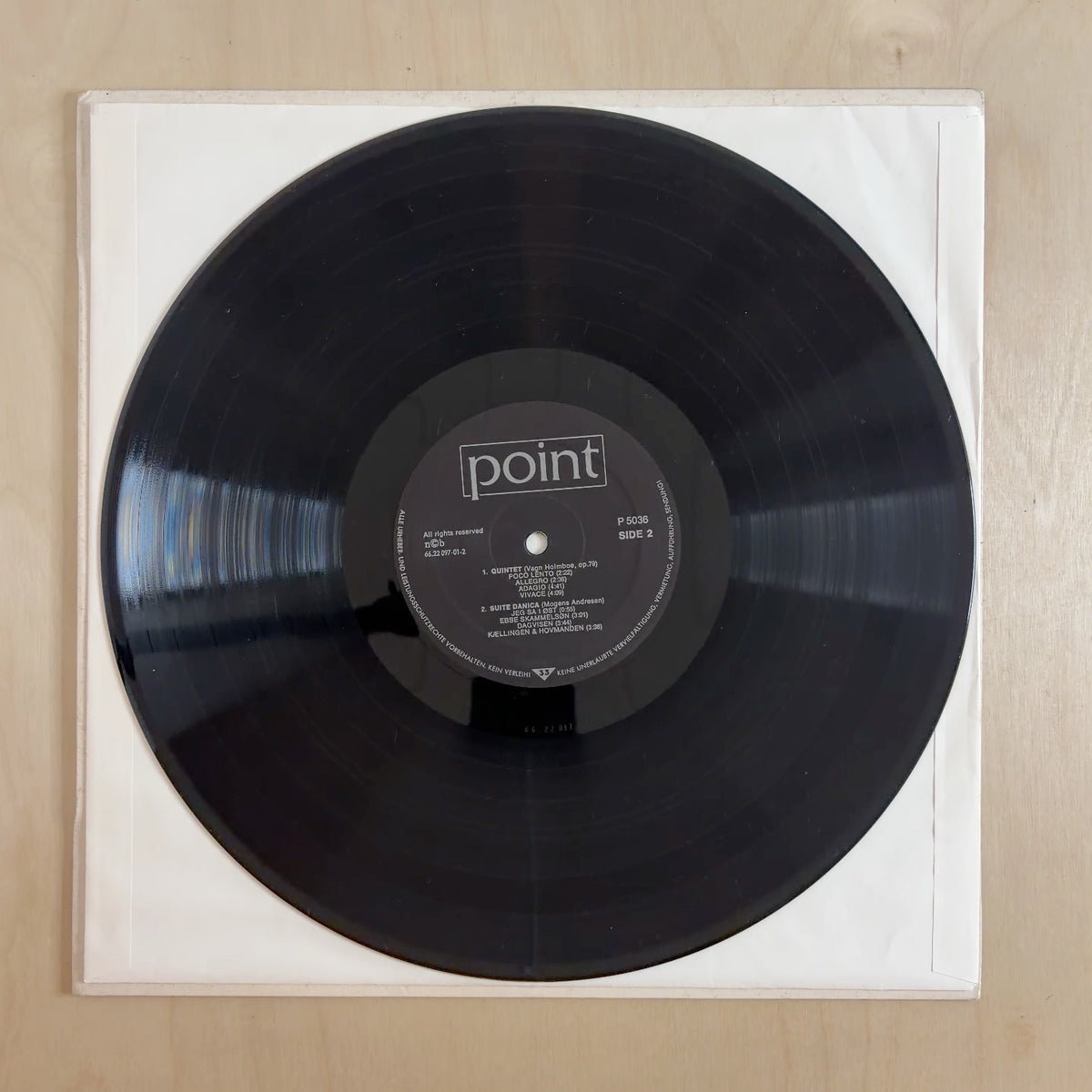 Det Kgl. Kapels Messingkvintet – Det Kgl. Kapels Messingkvintet – record label