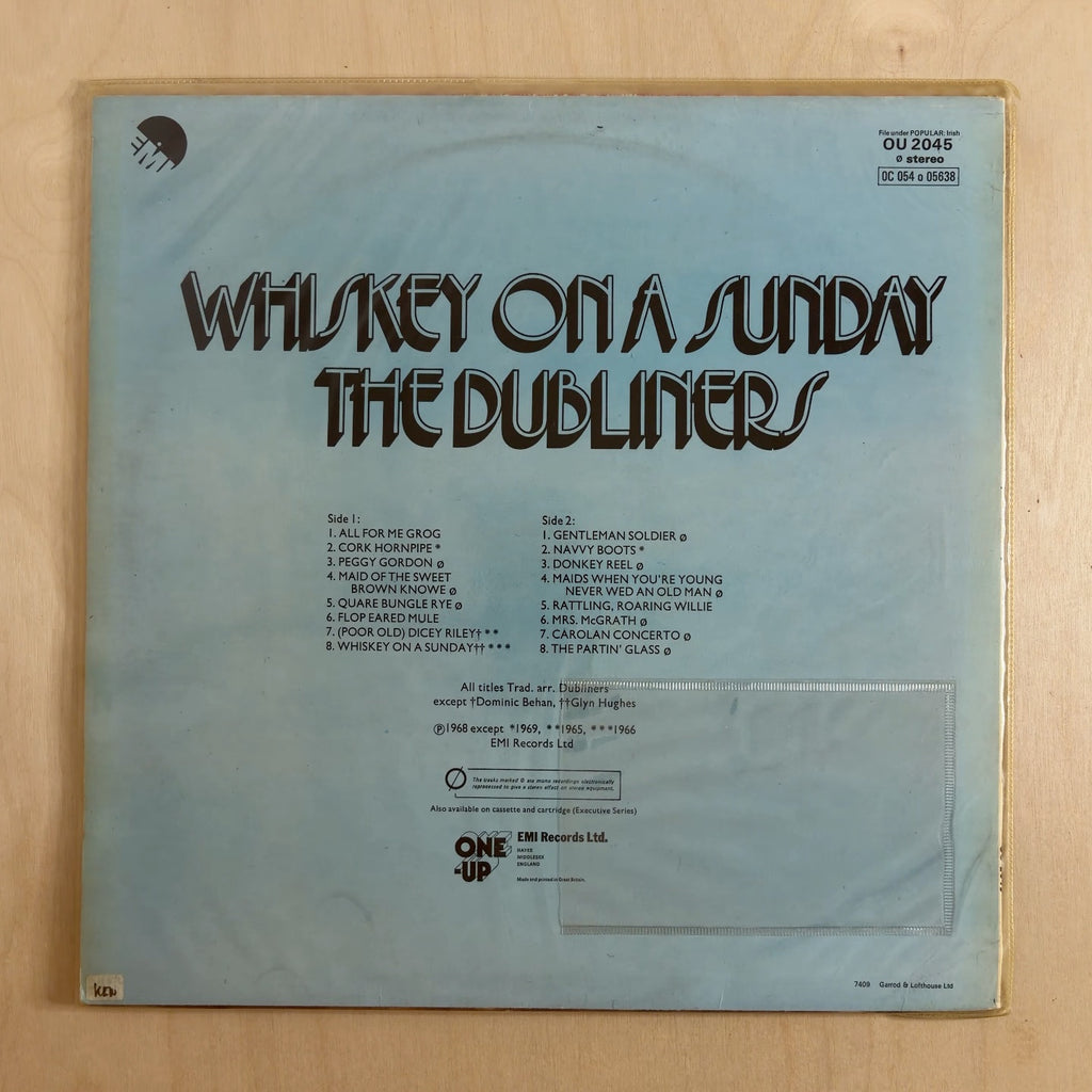 The Dubliners – Whiskey On A Sunday – back cover
