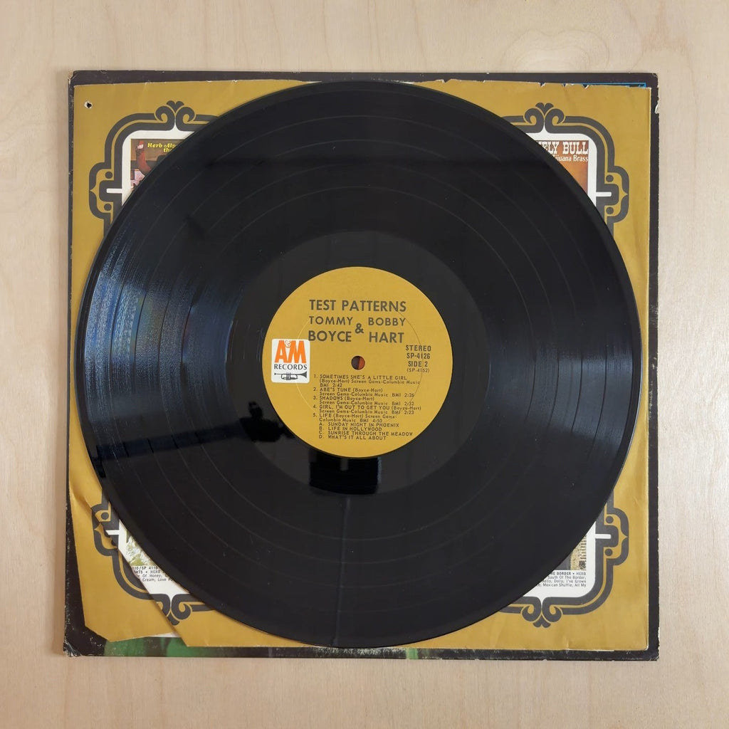 Boyce & Hart – Test Patterns – record label