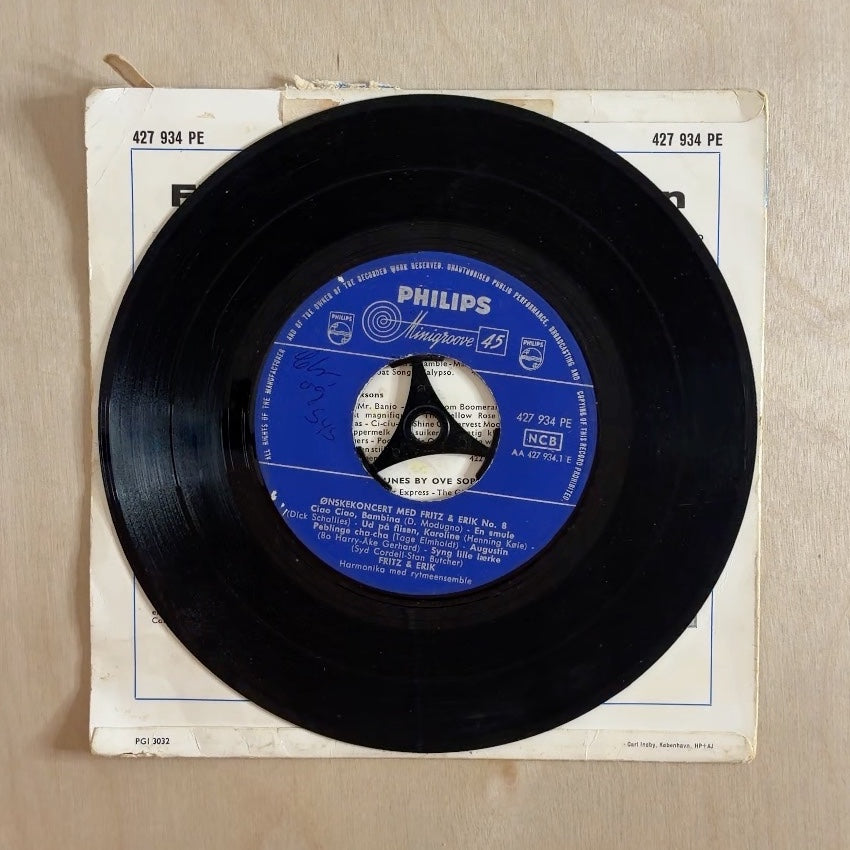 Fritz & Erik – Ønskekoncert Nr. 8 – record label