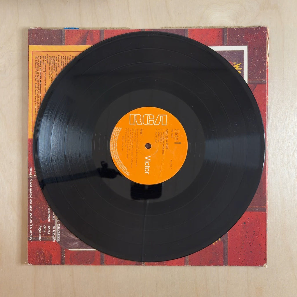 The Sweet – Give Us A Wink – record label