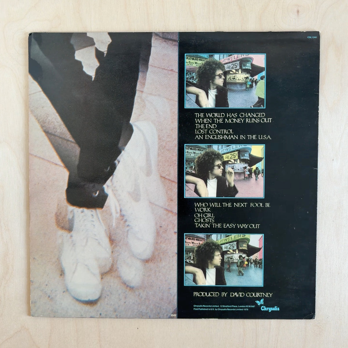 Leo Sayer – Here – back cover