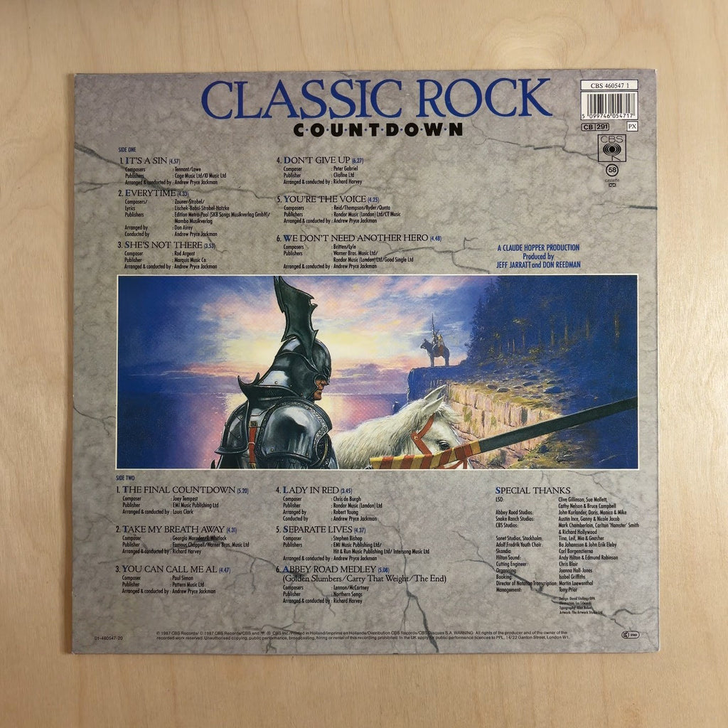 London Symphony Orchestra – Classic Rock Countdown – back cover