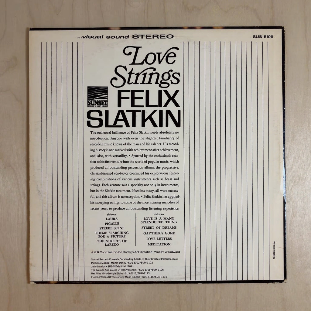 Felix Slatkin – Love Strings
