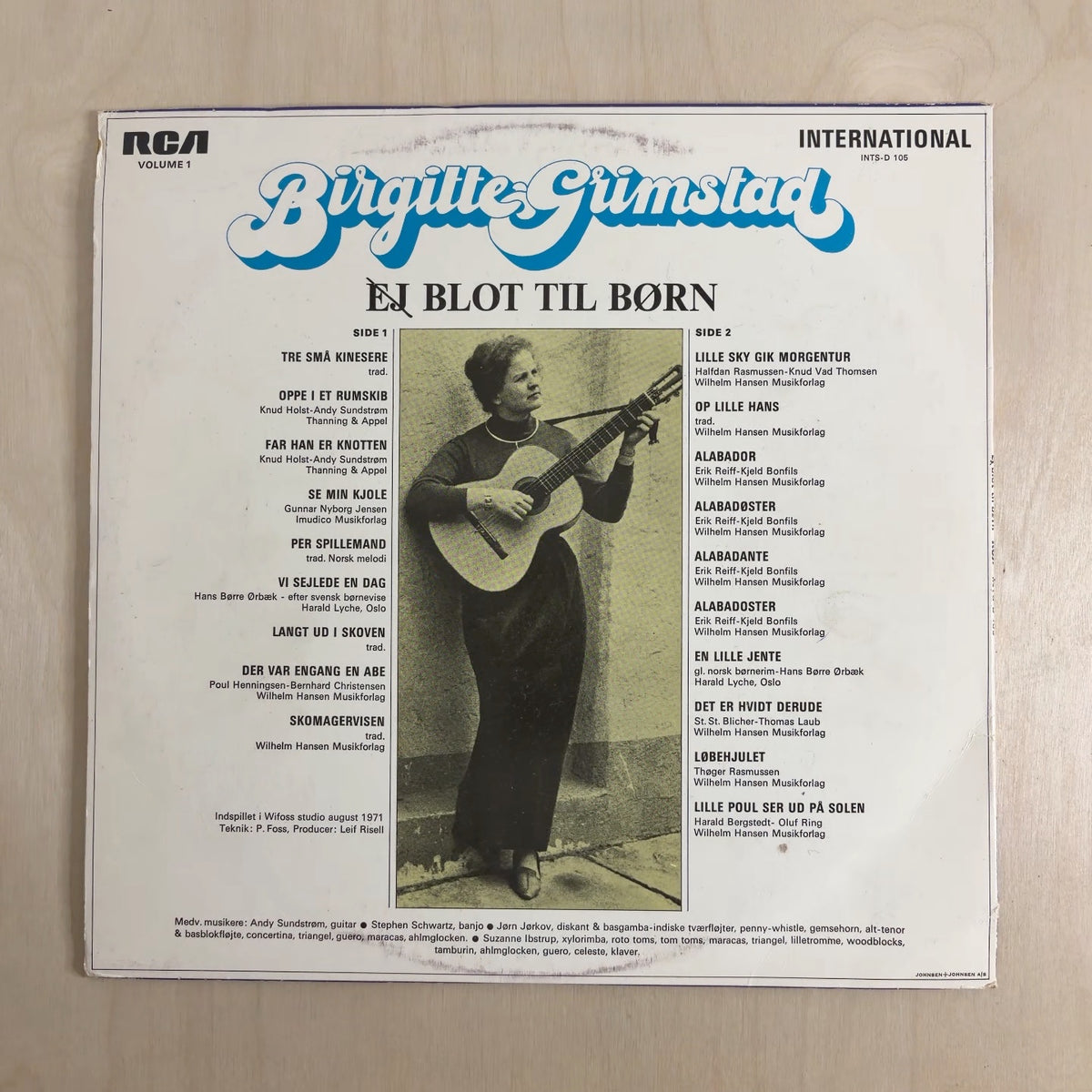 Birgitte Grimstad – (Ej) blot til børn – back cover