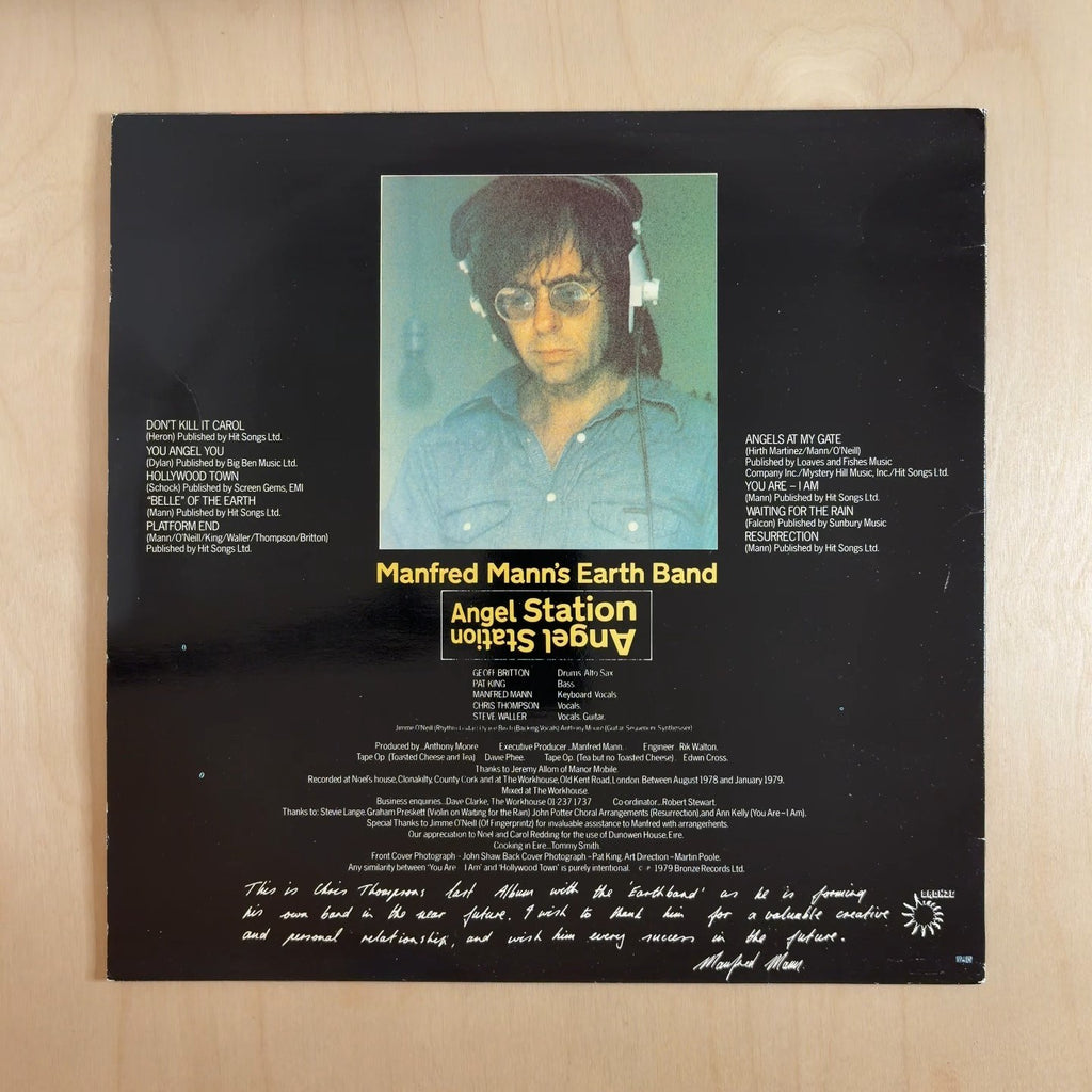 Manfred Mann's Earth Band – Angel Station – back cover