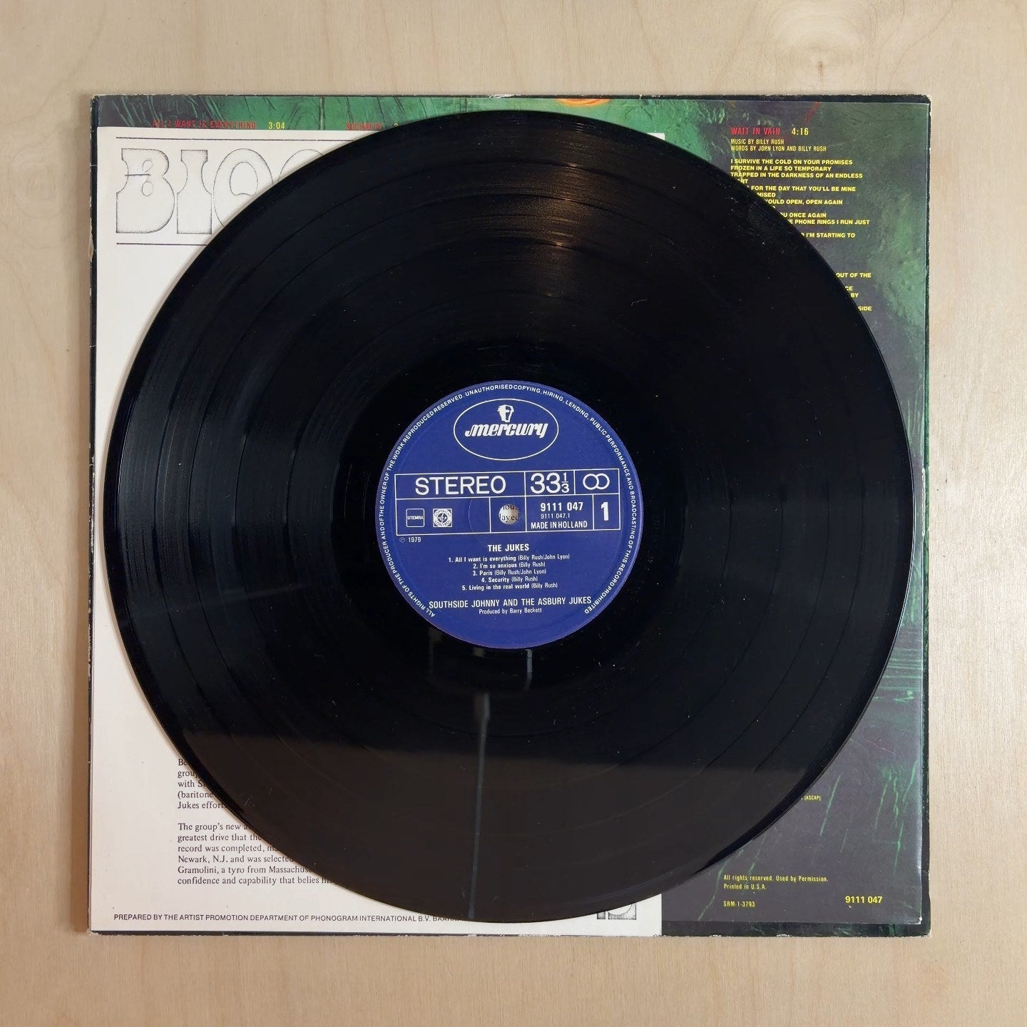 Southside Johnny & The Asbury Jukes – The Jukes – record label