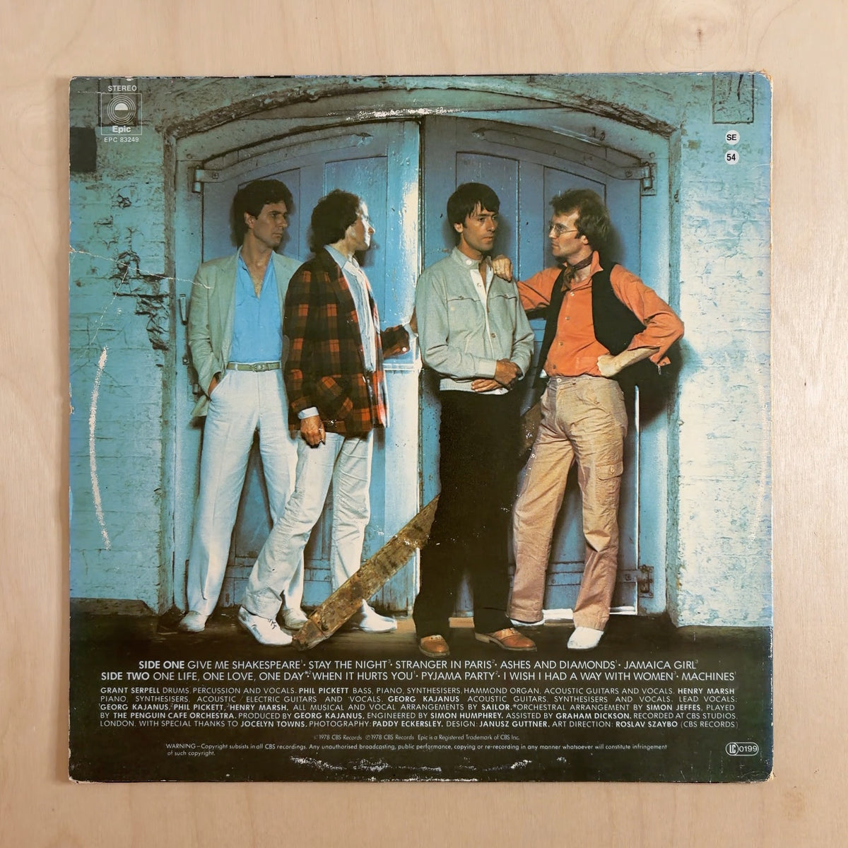 Sailor – Hideaway – back cover