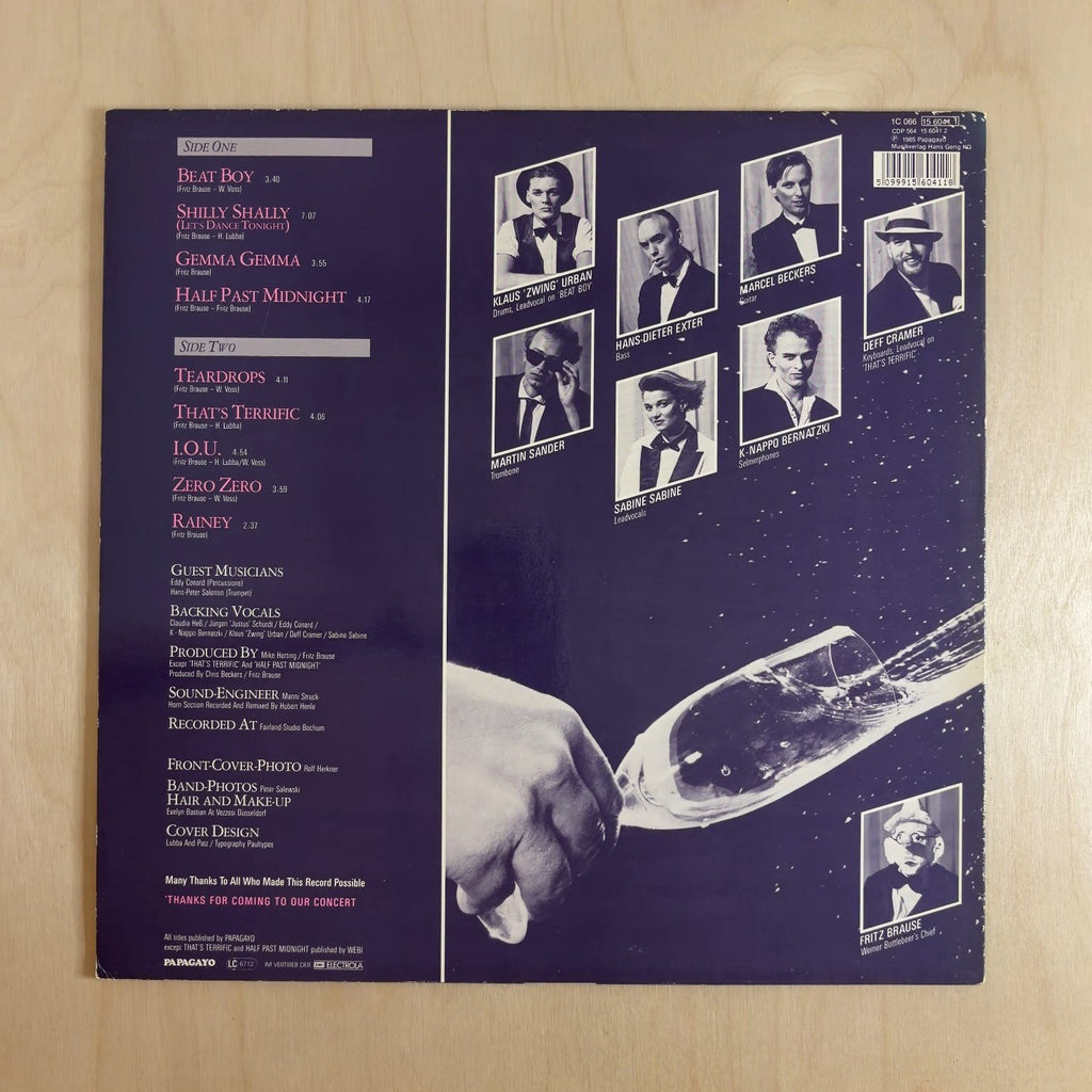 Fritz Brause – Shilly Shally – back cover