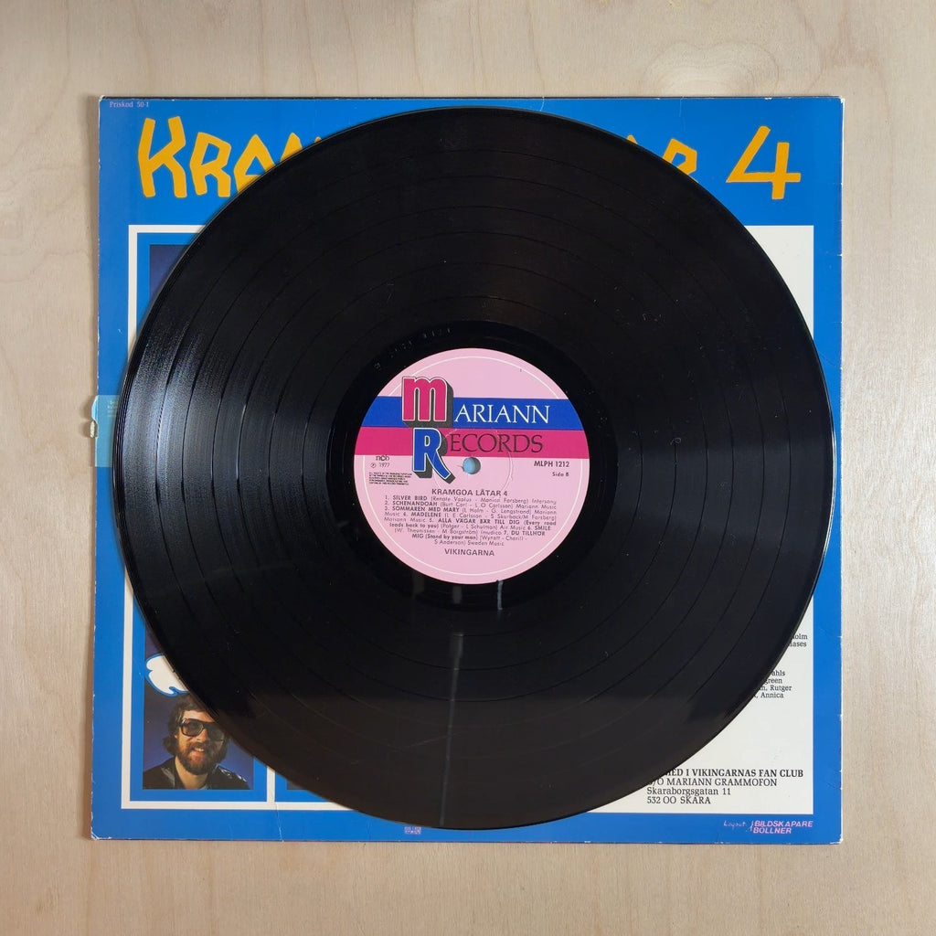 Vikingarna – Kramgoa Låtar 4 – record label