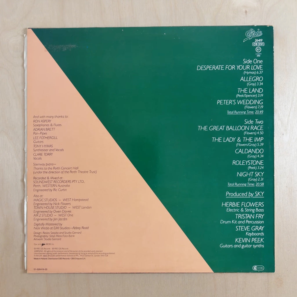 Sky – The Great Balloon Race – back cover