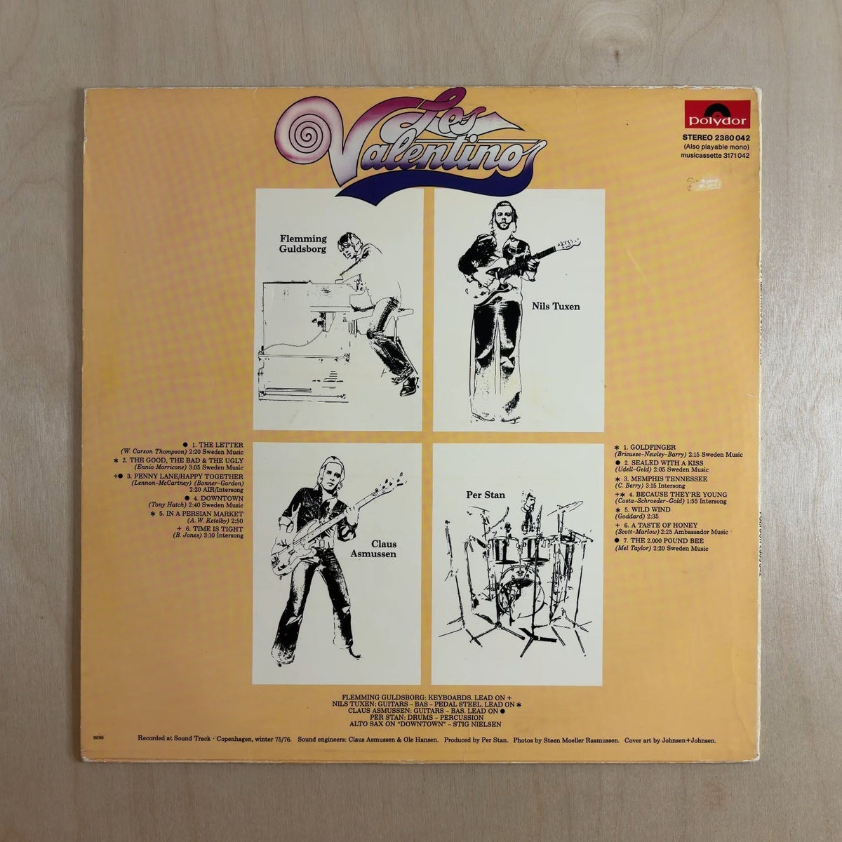 Los Valentinos – No Vocals! – back cover