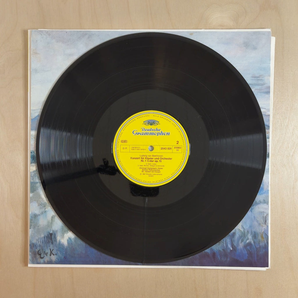 Berliner Philharmoniker, Herbert von Karajan – Karajan-Edition 100 Meisterwerke - Beethoven: Klavierkonzert Nr. 1 - Coriolan-Overtüre – record label