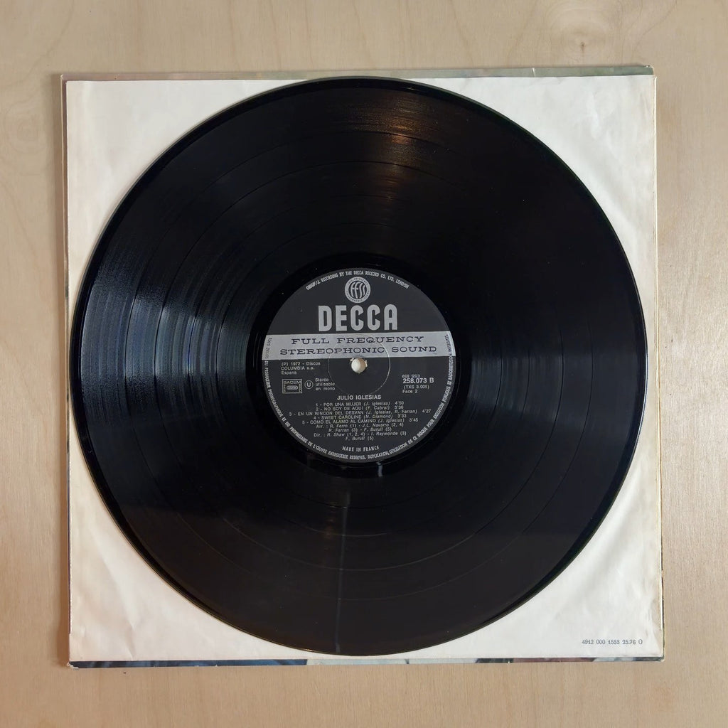 Julio Iglesias – Un Canto A Galicia – record label