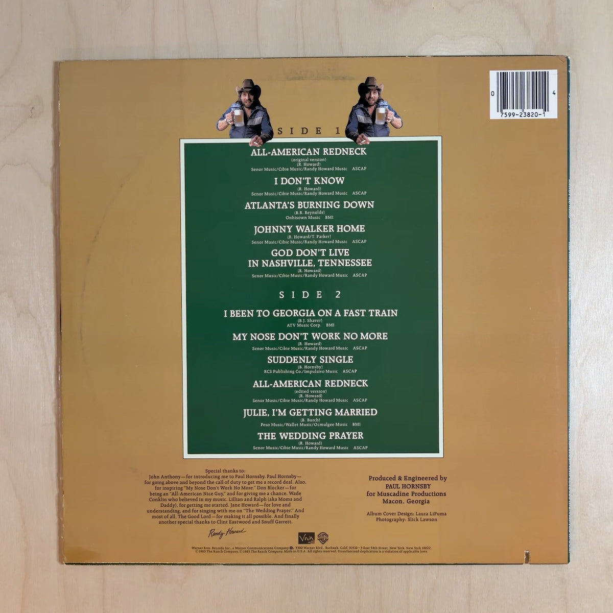 Randy Howard – All - American Redneck – back cover