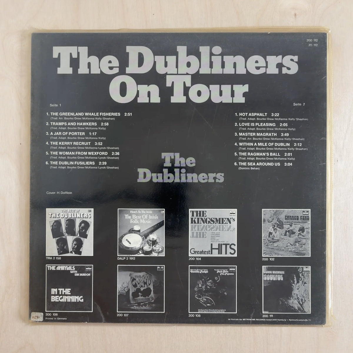 The Dubliners – On Tour – back cover
