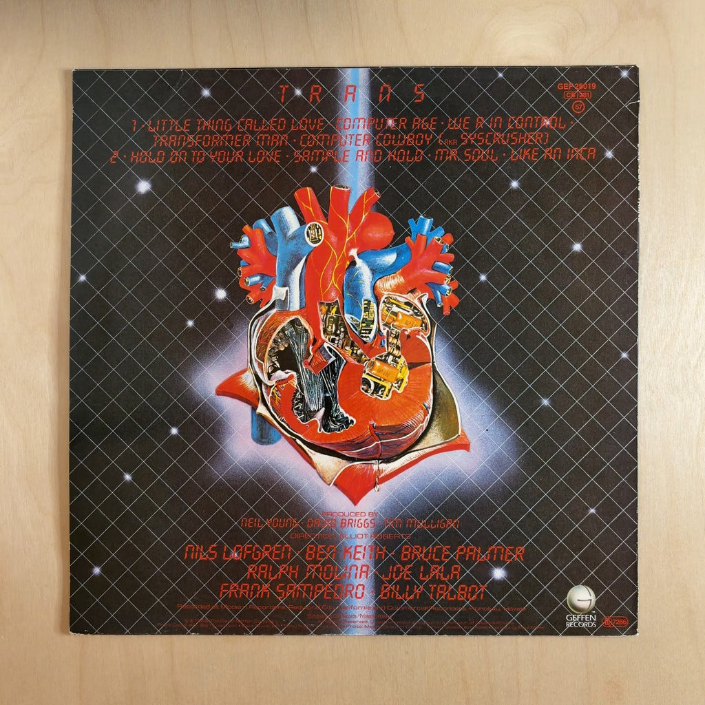 Neil Young – Trans – back cover