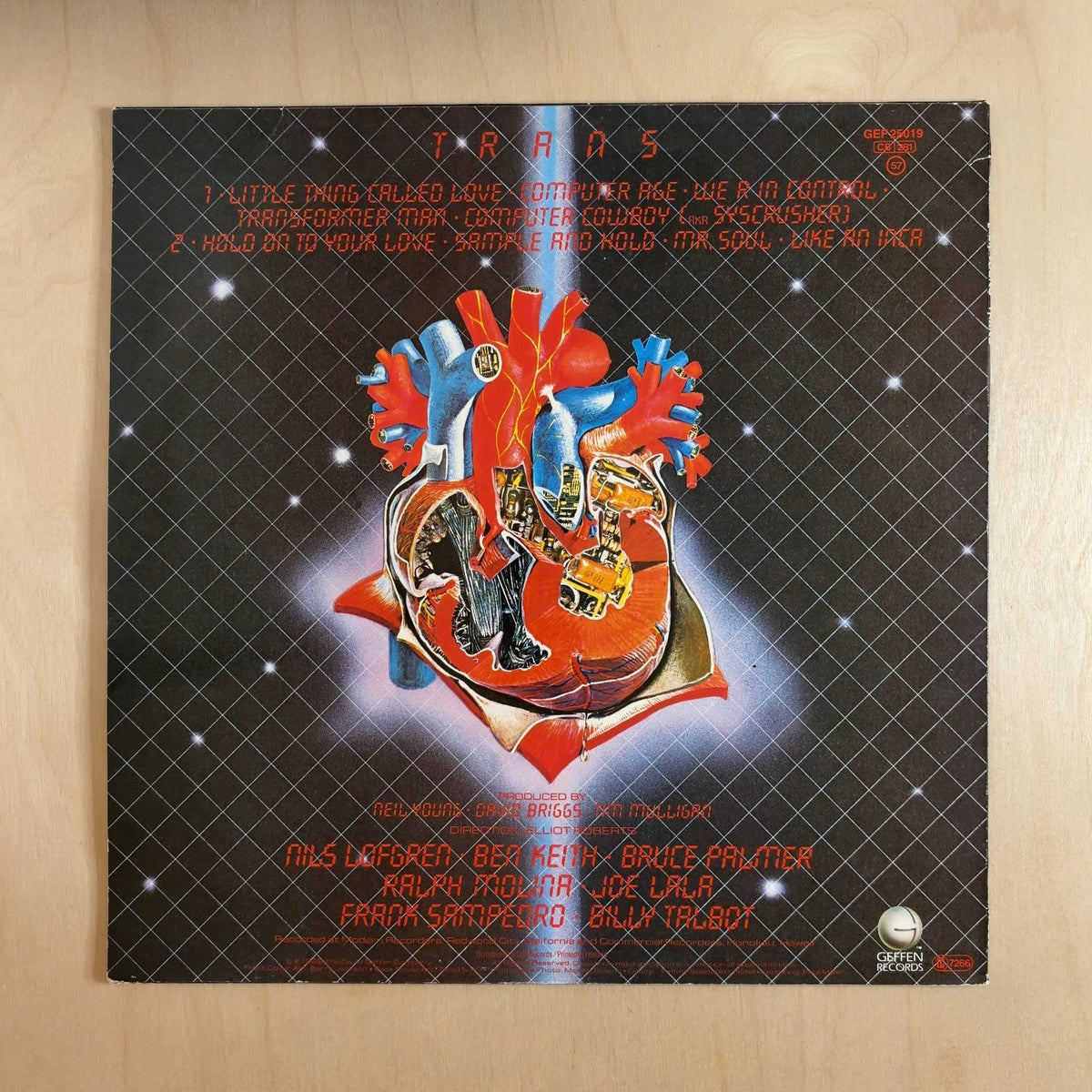 Neil Young – Trans – back cover