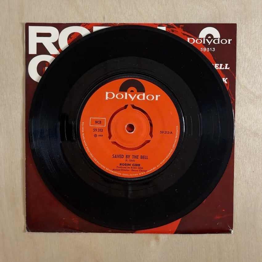 Robin Gibb – Saved By The Bell / Mother And Jack – record label