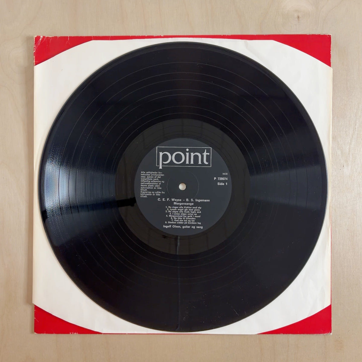 Ingolf Olsen – Morgen Og Aftensange Af C. E. F. Weyse Og B. S. Ingemann – record label