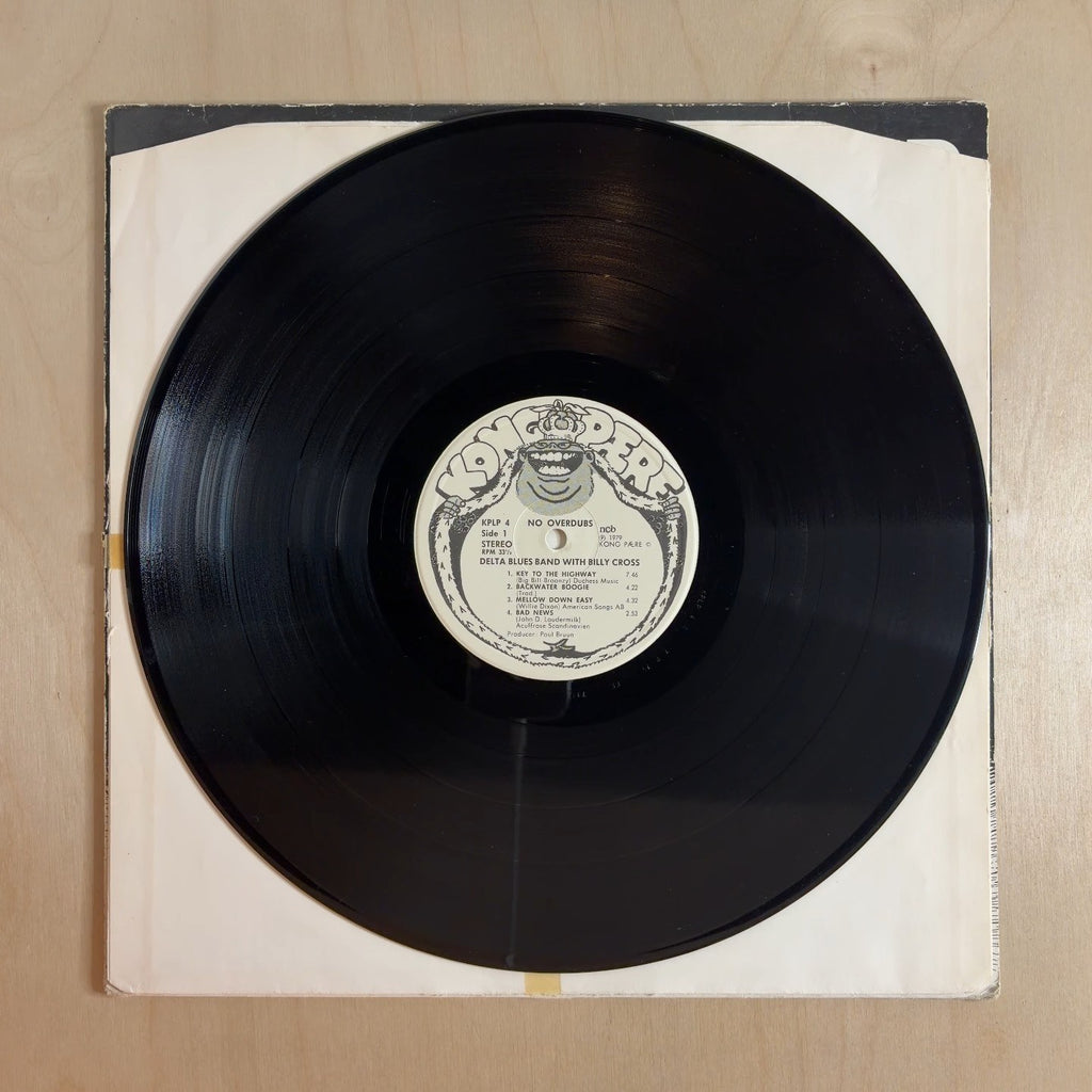 Delta Blues Band, Billy Cross – No Overdubs – record label