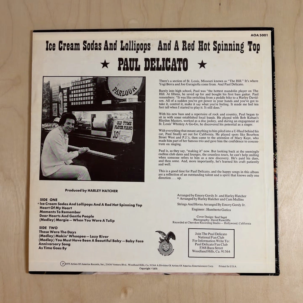 Paul Delicato – Ice Cream Sodas And Lollipops And A Red Hot Spinning Top