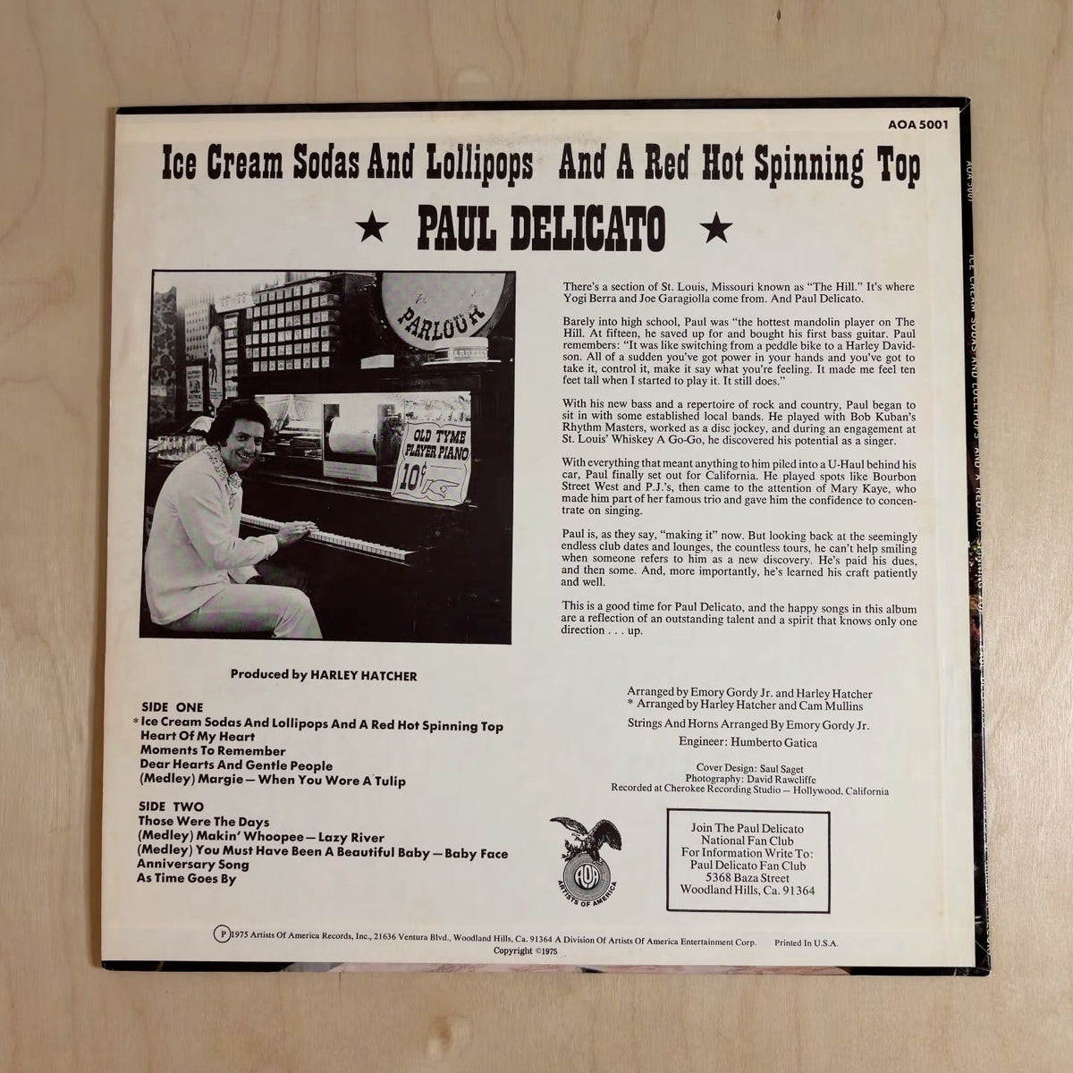 Paul Delicato – Ice Cream Sodas And Lollipops And A Red Hot Spinning Top