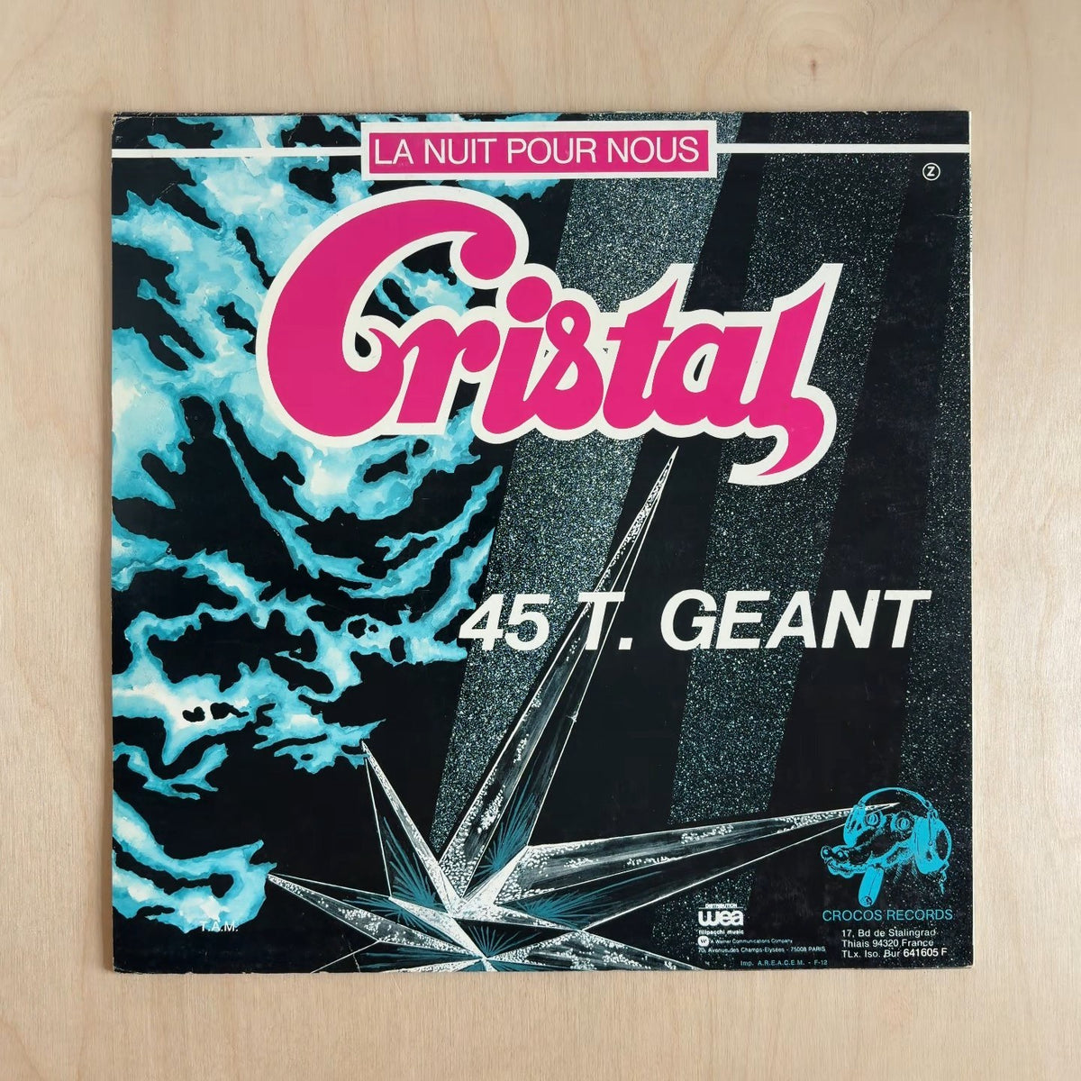 Cristal – Phonic / La Nuit Pour Nous – back cover